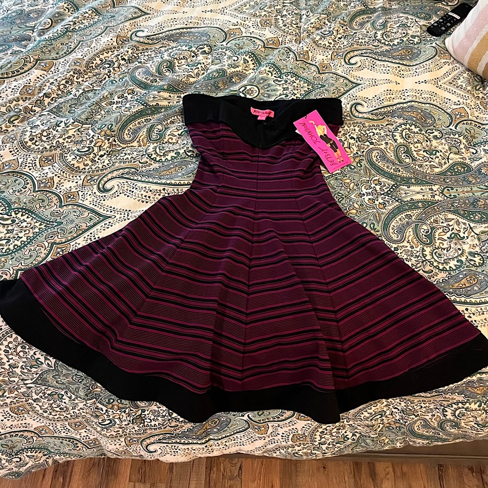 👗✨💜NWT!! BETSY JOHNSON STRAPLESS MINI DRESS!!✨👗💜